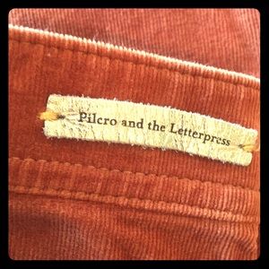 Anthropologie Corduroy Stretch Skinny Pants sz 28